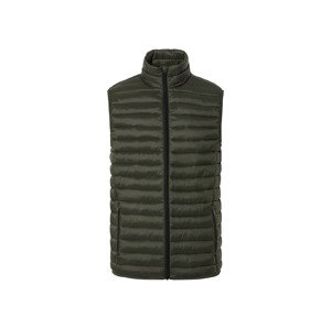 Livergy® Pánská prošívaná vesta (Xl(56/58), olivová)