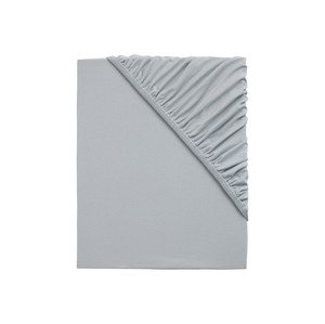 Emma Žerzejové napínací prostěradlo, 90–100 x 200 cm (šedá)