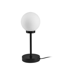 Livarno home Stolní LED lampa (skleněná koule/černá velká)