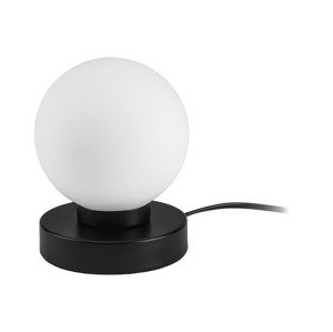 Livarno home Stolní LED lampa (skleněná koule/černá malá)