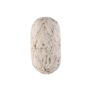 crelando® Pletací příze (Wool Tweed, bílá)