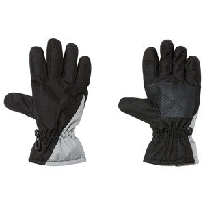 pepperts!® Dětské zimní rukavice (5 (8-10 let), černá / světle šedá)