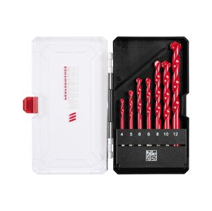 Parkside Performance® Sada vrtáků, 7/8dílná (sada vrtáků do kamene, 7dílná)