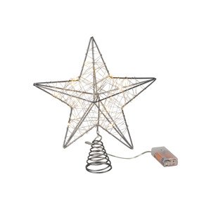Livarno home LED špička na vánoční stromek (stříbrná)
