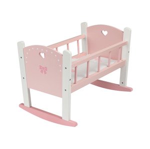 Playtive Dřevěná kolébka / Dřevěný kočárek pro panenky (kolébka pro panenku)
