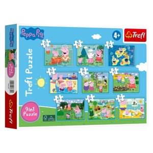 Trefl Dětské puzzle 9 v 1 (Prasátko Peppa)
