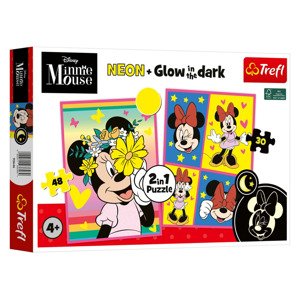 Trefl Puzzle 2 v 1 Glow in the dark (Minnie)