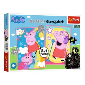 Trefl Puzzle 2 v 1 Glow in the dark (Prasátko Peppa)