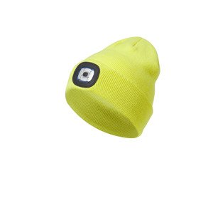 Crivit Dětská pletená čepice LED (žlutá)