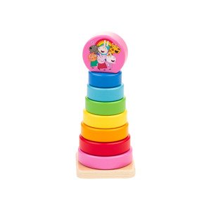 Dřevěná motorická hra (stohovací věž Prasátko Peppa)