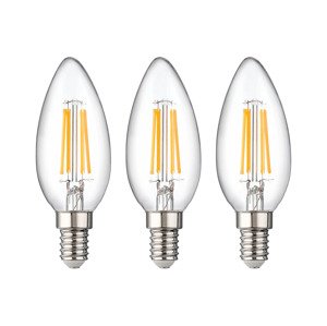 Livarno home Filamentové LED žárovky (Svíčka E14, vlákno)