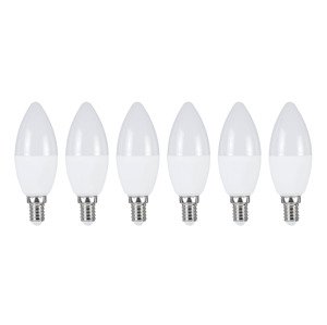 Livarno home LED žárovka, 6 kusů (svíčka E14)