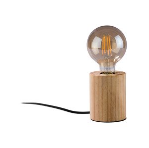 Livarno home Stolní LED lampa (válec - dřevo)