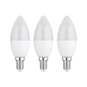 Livarno home LED žárovky (4,2 W E14 svíčka, 3 kusy, mléčný)