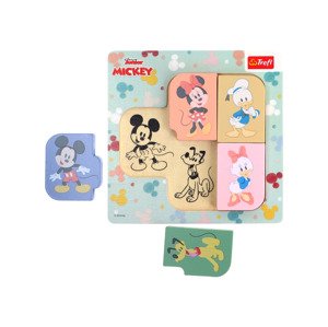 Trefl Dřevěné puzzle pro nejmenší (Přátelé - Mickey Mouse)