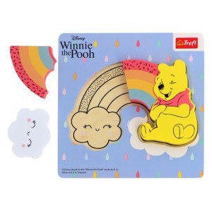 Trefl Dřevěné puzzle pro nejmenší (Rainbow - Medvídek Pú)