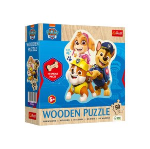 Trefl Dřevěné puzzle, 50 / 160 dílků (Tlapková patrola)