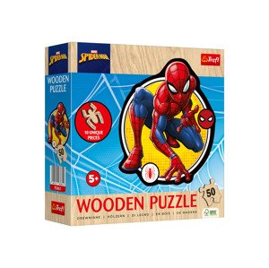 Trefl Dřevěné puzzle, 50 / 160 dílků (Spiderman)