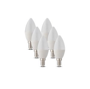 Livarno home LED žárovka, 6 kusů (svíčka E14 neutrální bílé)