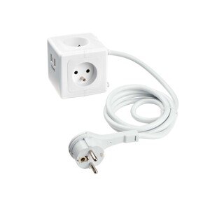 Silvercrest® Zásuvková kostka s USB porty (bílá)