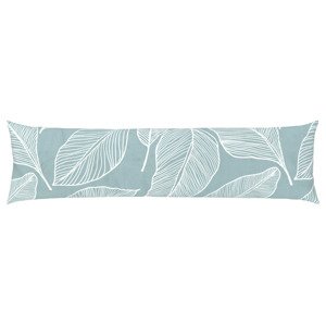Livarno home Potah na polštář z mikrovláknitého saténu, 40 x 145 cm (listy zelené)