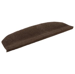 Livarno home Sada koberečků na schody, 15dílná (hnědá)