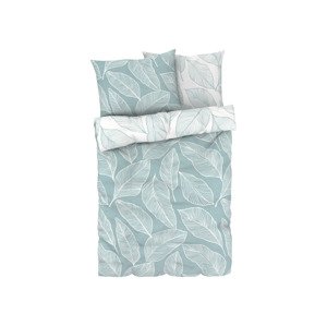 Livarno home Ložní povlečení z mikrovláknitého saténu, 200 x 220 cm, 70 x 90 cm (listy)