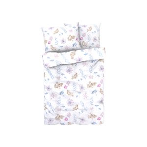 Livarno home Saténové ložní povlečení, 240 x 220 cm, 70 x 90 cm (bílá)