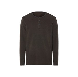 Livergy® Pánské triko s dlouhými rukávy (hnědá, XL (56/58))
