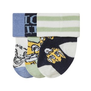 Chlapecké ponožky, 3 páry (11-14, zelená / navy modrá / bílá / modrá)