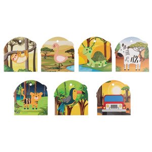 lupilu® Hmatové karty / puzzle (hmatové karty safari)
