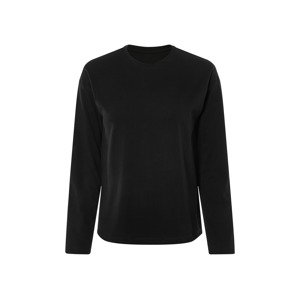 esmara® Dámské triko s dlouhými rukávy (S(36/38), černá)