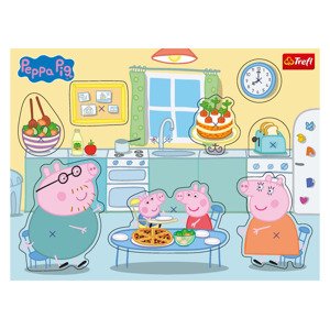 Trefl Dřevěné vkládací puzzle (Prasátko Peppa)