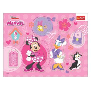 Trefl Dřevěné vkládací puzzle (Minnie Mouse)