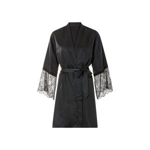 esmara® Dámské saténové kimono (černá, M (40/42))