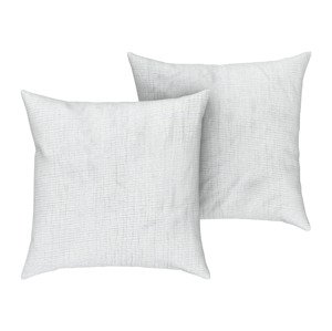 Livarno home Mušelínový potah na polštář, 50 x 60 cm, 2 kusy (šedá)