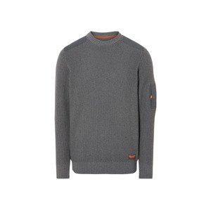 Livergy® Pánský úpletový svetr (šedá, L(52/54))