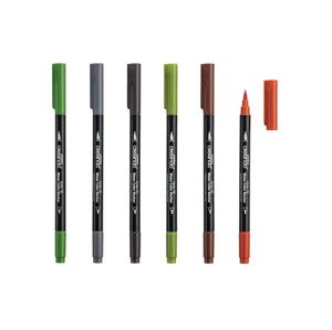 crelando® Akvarelové fixy, 6 kusů (tmavé)