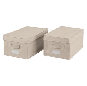 Livarno home Úložný box / Organizér do zásuvky (úložný box, 2 kusy / béžová)