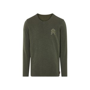 Livergy® Pánské triko s dlouhými rukávy (zelená, L (52/54))