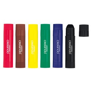 crelando® Gelové pastelky, 6 kusů (červená/hnědá/modrá)