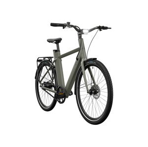 Crivit Městské elektrokolo X.3 Belt Drive (olivově zelená)