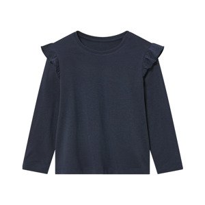 lupilu® Dívčí triko s dlouhými rukávy (navy modrá, 110/116)
