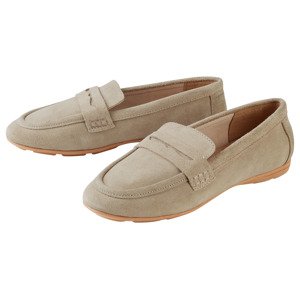 esmara® Dámská kožená obuv (béžová, 38)