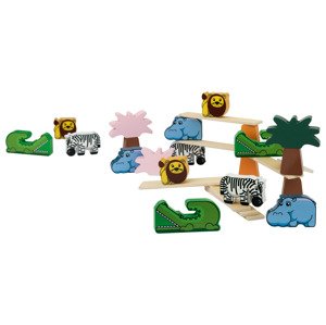 Playtive Dřevěná motorická hra (balanční zvířátka)