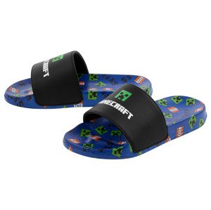 Chlapecké pantofle Minecraft (modrá, 30)