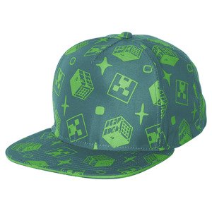 Chlapecký klobouk / kšiltovka Minecraft (kšiltovka zelená, one size)