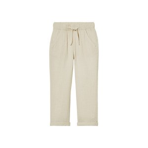 lupilu® Dětské mušelínové kalhoty (béžová, 122/128)