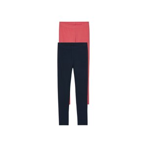 pepperts!® Dívčí legíny, 2 kusy (navy modrá / korálová, 134/140)
