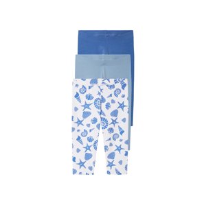 lupilu® Dívčí capri legíny, 3 kusy (modrá, 98/104)